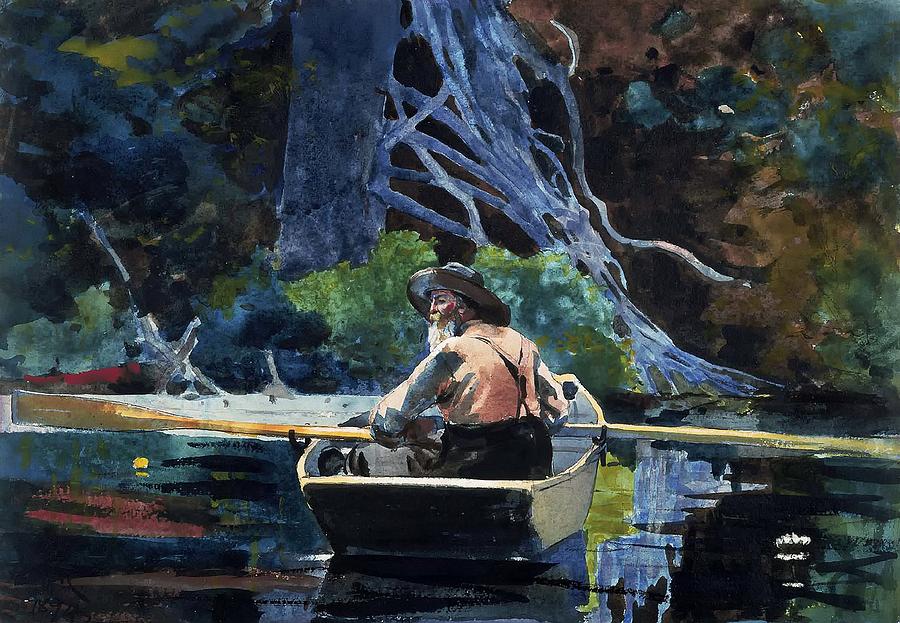 The Adirondack Guide Painting by Mountain Dreams