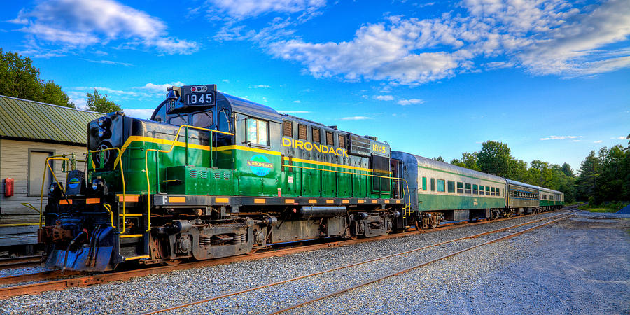Train Photograph - The Adirondack Scenic Railroad 2 by David Patterson