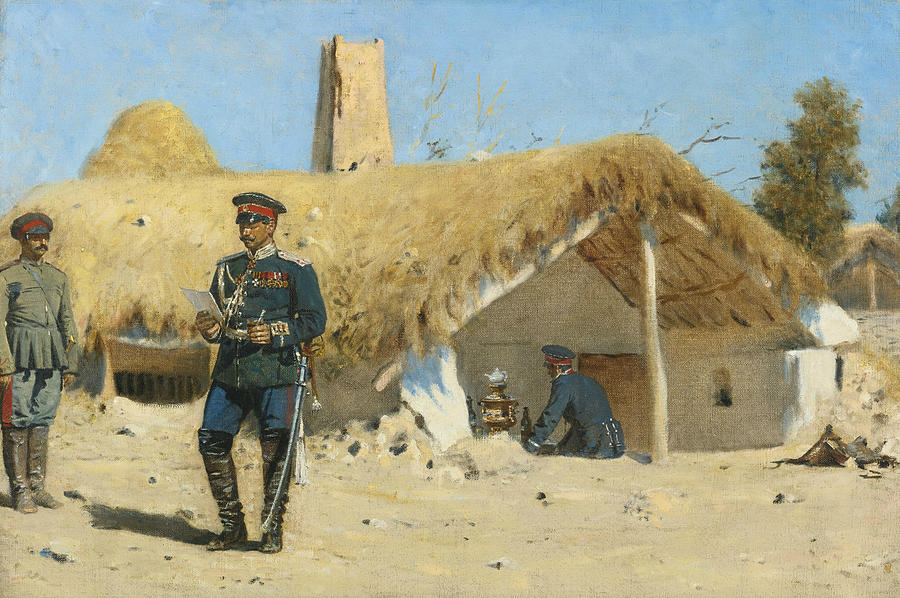 The Adjutant Painting by Vasily Vereshchagin