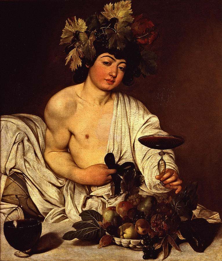 The Adolescent Bacchus 1595 Painting By Caravaggio - Pixels