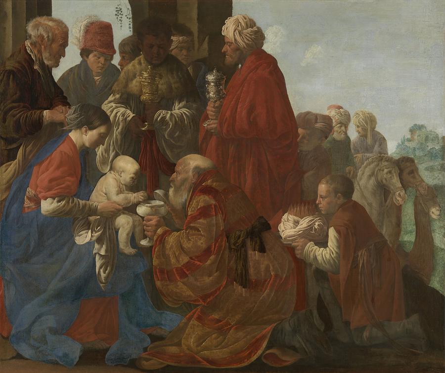 The Adoration of the Kings Painting by Vincent Monozlay