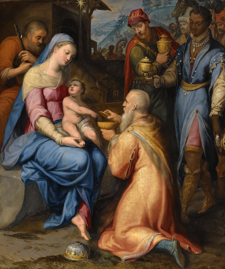 The Adoration of the Magi Painting by Attributed to Lorenzo Sabatini