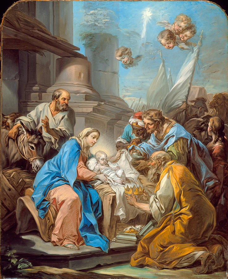 The Adoration of the Magi Painting by Charles-Andre van Loo