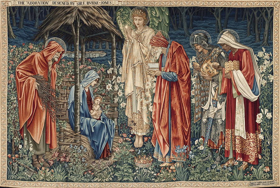 Madonna Painting - The Adoration Of The Magi by Edward Burne-Jones