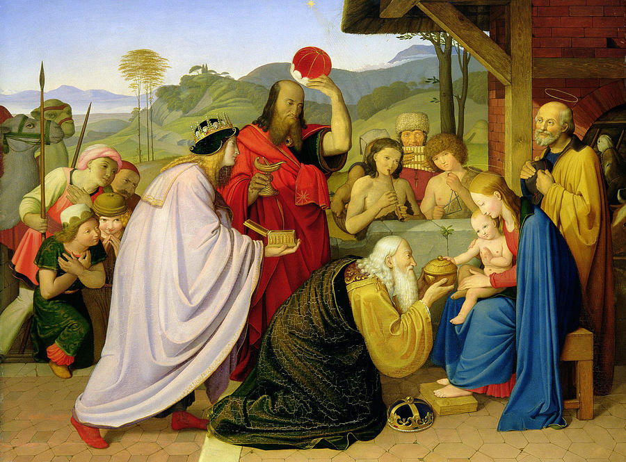 The Adoration of the Magi Painting by Friedrich Overbeck