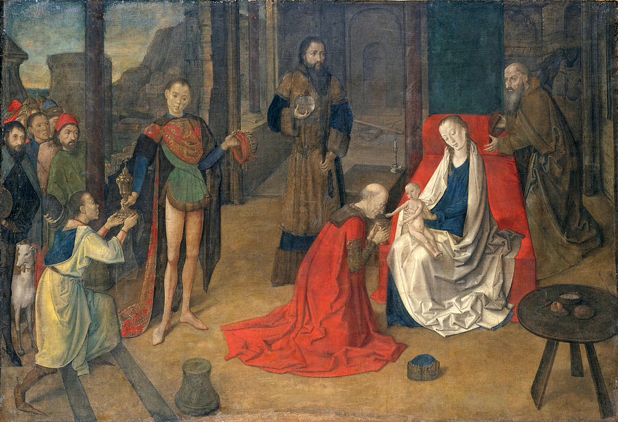 The Adoration of the Magi Painting by Justus van Gent