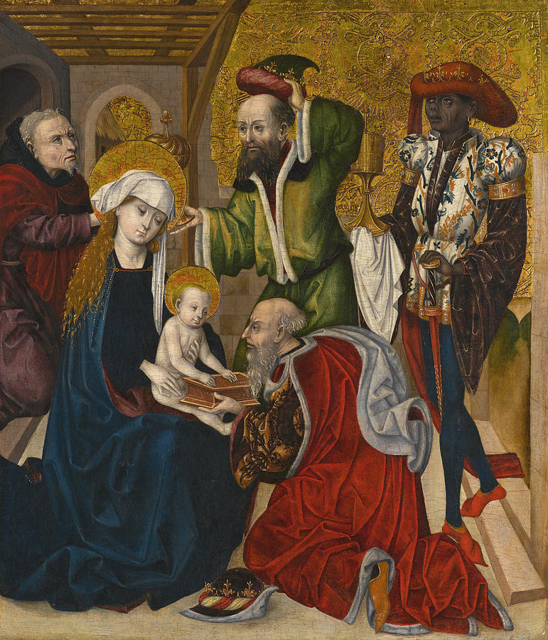 The Adoration of the Magi Painting by Master of the Saint Florian Crucifixion Triptych