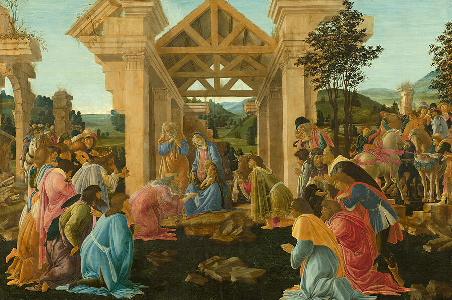 Sandro Botticelli Painting - The Adoration of the Magi, from between 1478-1482 by Sandro Botticelli