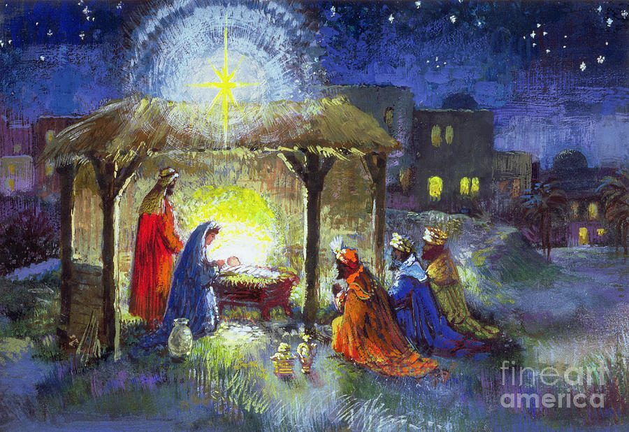 The Adoration of the Magi  Painting by Stanley Cooke