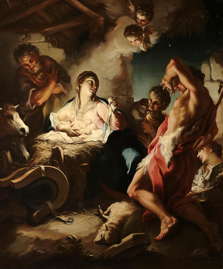 The Adoration of the Shepherds Painting by Antonio Balestra