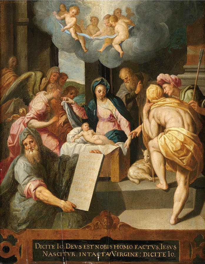 The Adoration of the Shepherds Painting by Jacob de Backer