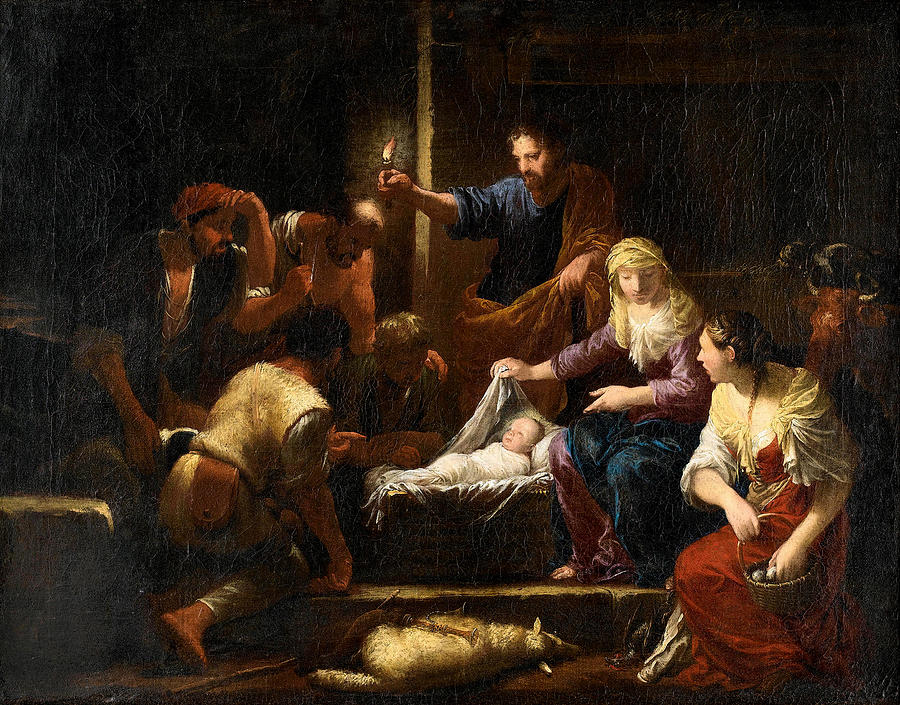 The Adoration of the Shepherds Painting by Johann Heiss