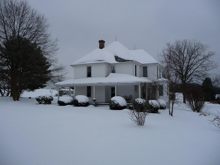 The Adrian Shuford House - Winter 2010 Photograph by Joel Deutsch