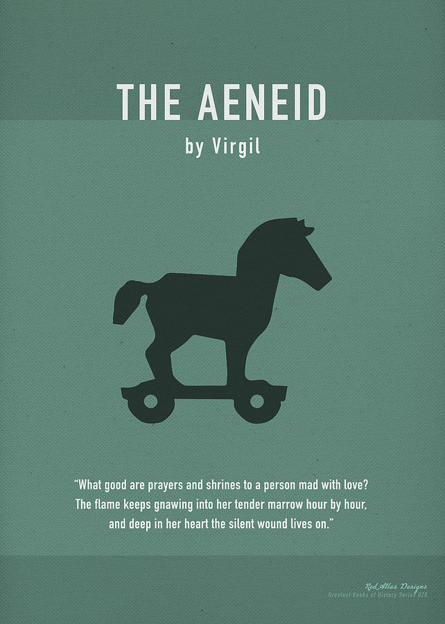 Book Mixed Media - The Aeneid by Virgil Greatest Books Series 028 by Design Turnpike
