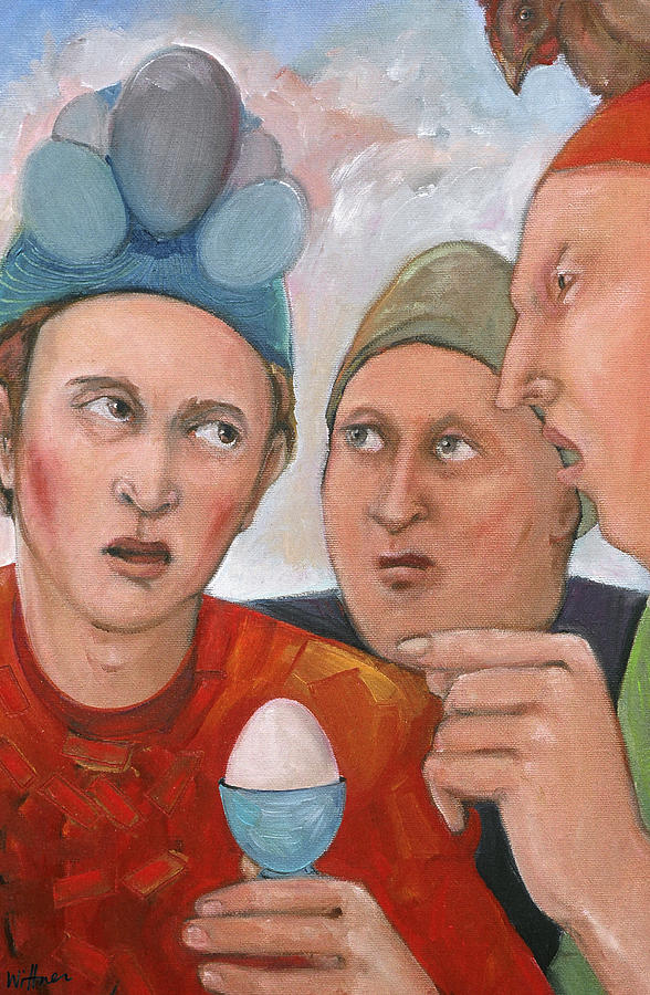 The Age Old Debate Painting by PauIa Wittner