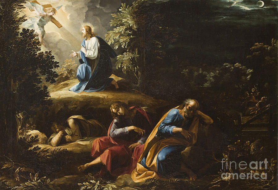 Jesus Christ Painting - The Agony in the Garden by Guiseppe Cesari