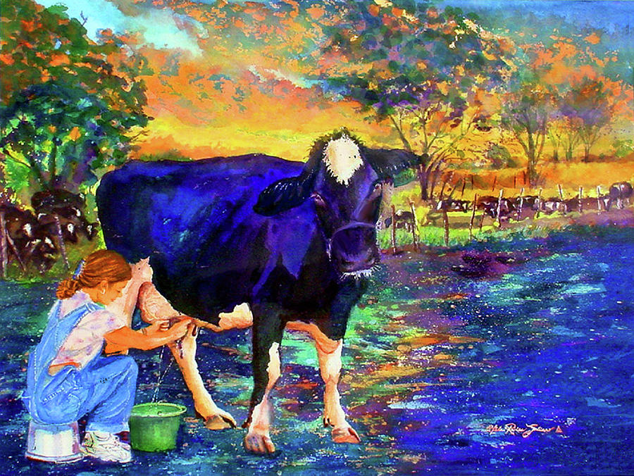 Watercolor Painting - The agronomist by Estela Robles