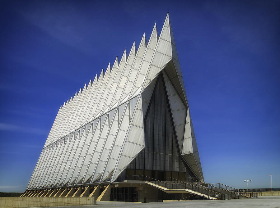 University Photograph - The Air Force Academy Chapel by Mountain Dreams