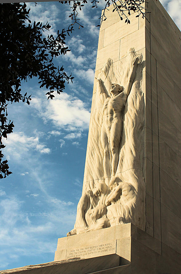San Antonio Photograph - The Alamo Cenotaph by Sarah Broadmeadow-Thomas