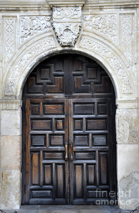 The Alamo Door Photograph by Andrew Dinh