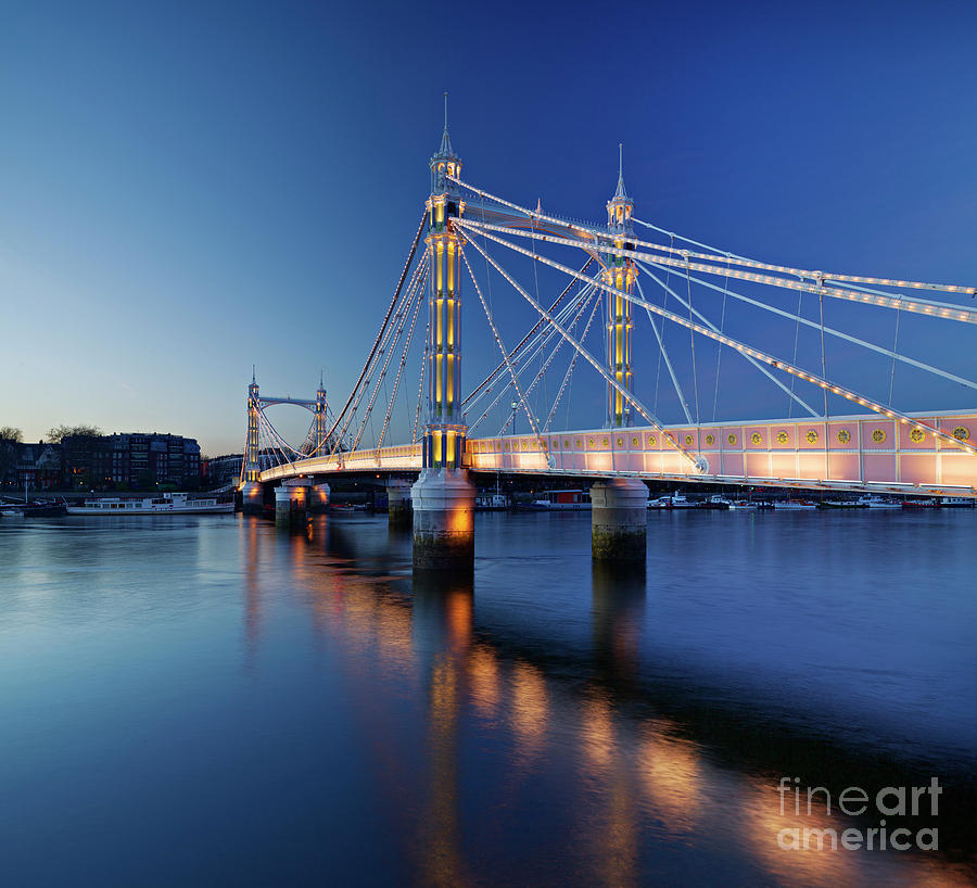 The Albert Bridge, London Photograph by David Bleeker