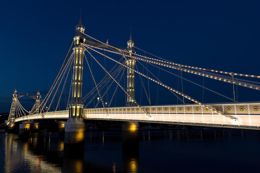 The Albert Bridge London Photograph by David Pyatt