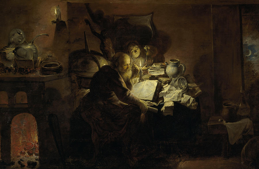 The Alchemist Painting by David Ryckaert the Younger