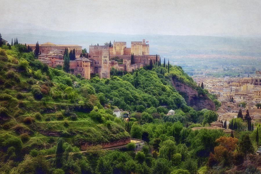 Alhambra Photograph - The Alhambra from Sacromonte by Joan Carroll