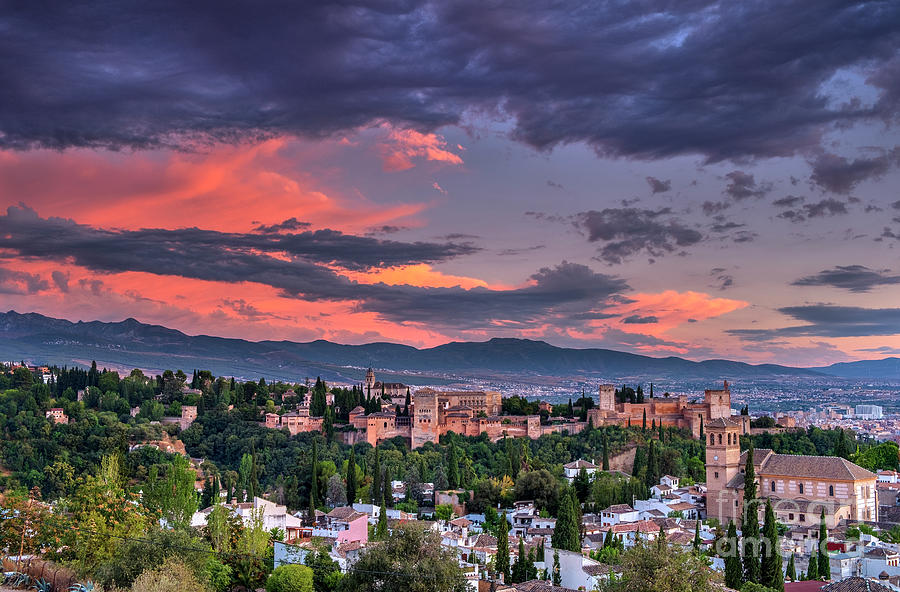 The Alhambra Palace and Albaicin Photograph by Guido Montanes Castillo ...