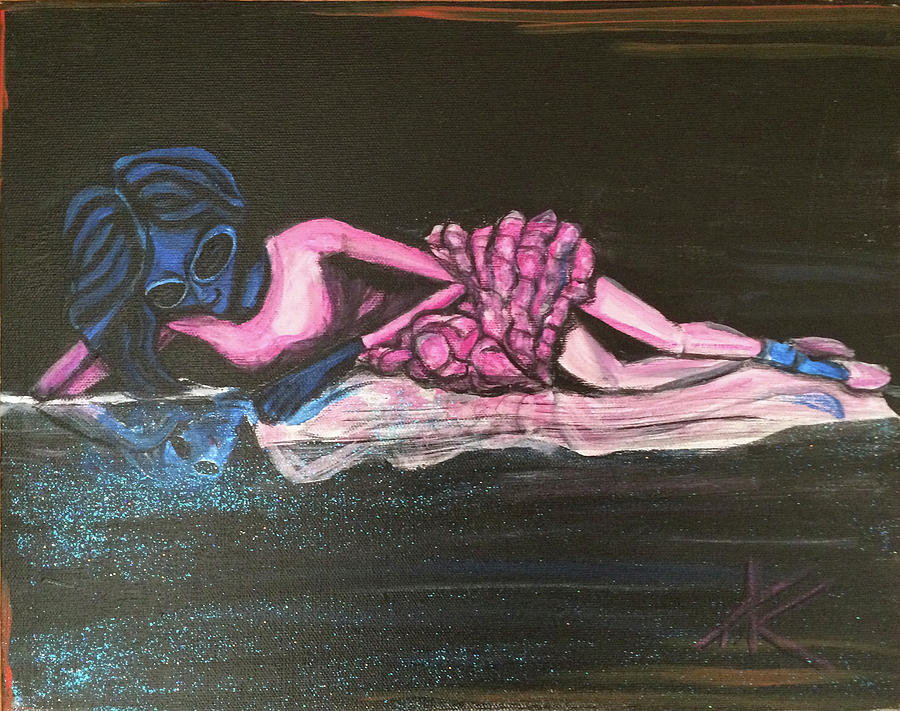 The Alien Ballerina Painting by Similar Alien