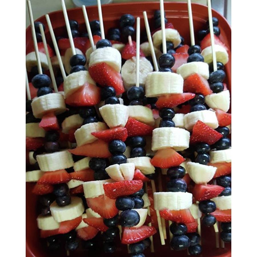 The all American Fruit Tray I Made Photograph by Brittany Weigang