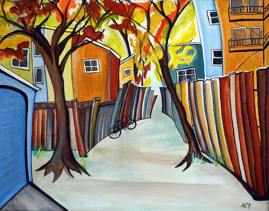 The Alley Painting by Heather Lovat-Fraser