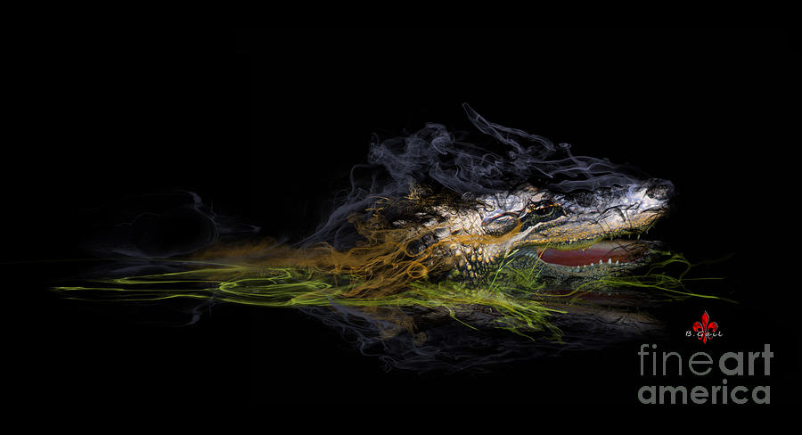 The Alligator Digital Art by Barbara Hebert