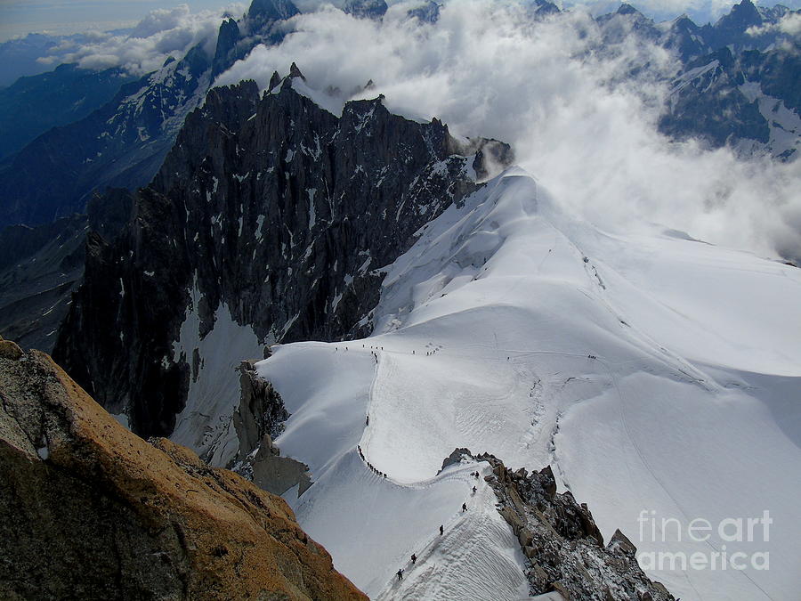 The Alps- Mont Blanc Photograph by Silvana Miroslava Albano