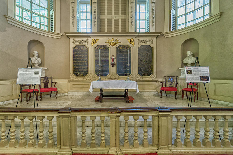 The Altar at Kings Chapel in Boston Photograph by Brian MacLean