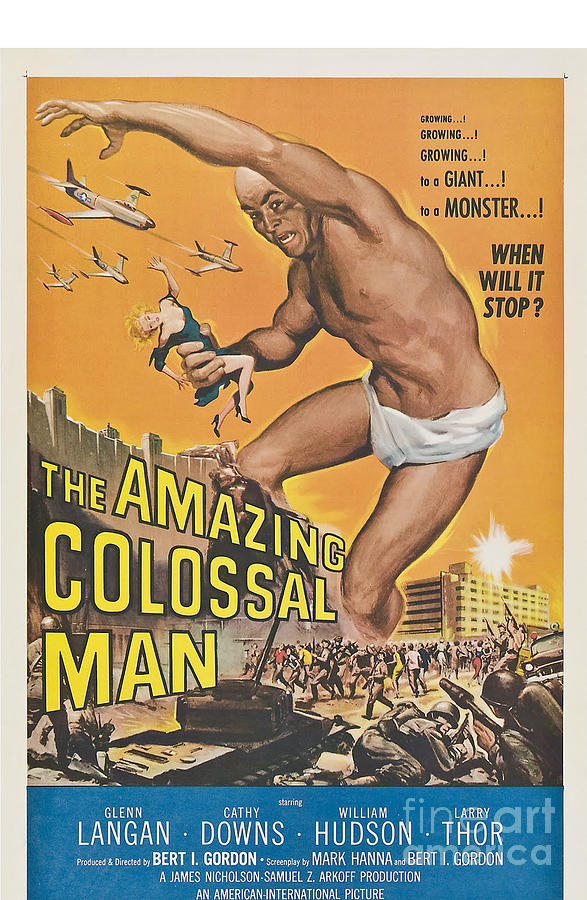 The Amazing Colossal Man Movie Poster Painting by Vintage Collectables