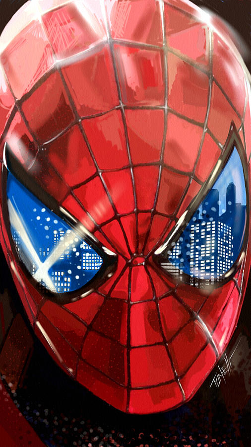 Spiderman fantastic  Mixed Media by Mark Tonelli