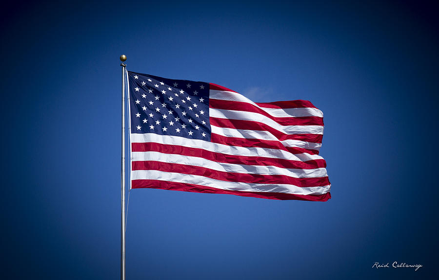 The American Flag 7 Star Spangled Banner Art Photograph by Reid Callaway