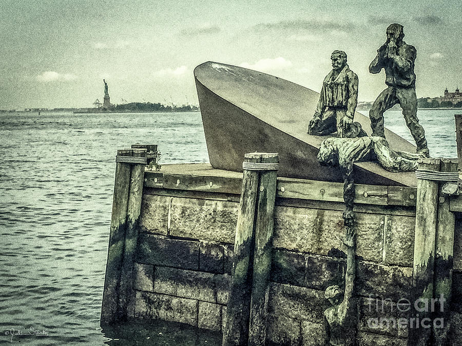 Henry Bacon Photograph - The American Merchant Mariners Memorial #3 by Julian Starks