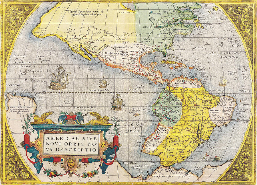 The Americas Painting by Celestial Images