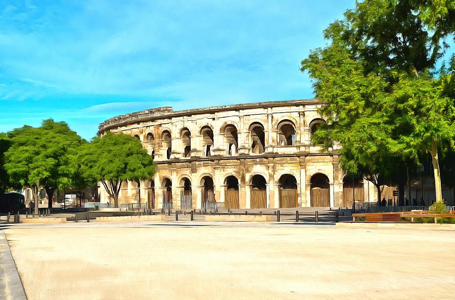 The Amphitheatre Nimes Photograph by Scott Carruthers