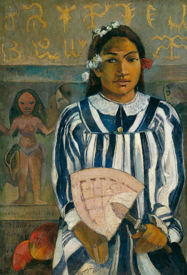 The Ancestors of Tehamana Or Tehamana Has Many Parents Painting by Paul Gauguin