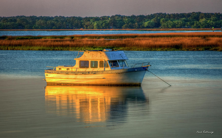 The Anchor Holds Beaufort South Carolina Boat Art Photograph by Reid Callaway