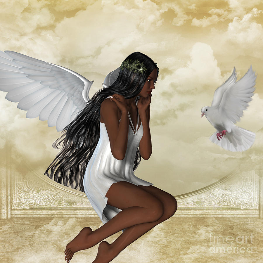 african american angel art prints