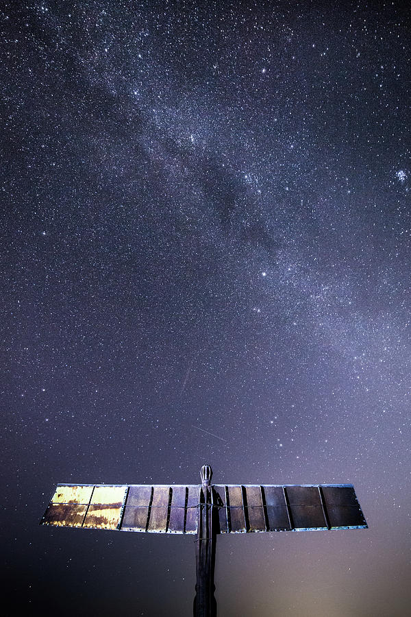 The Angel and The Milky Way Photograph by Anita Nicholson