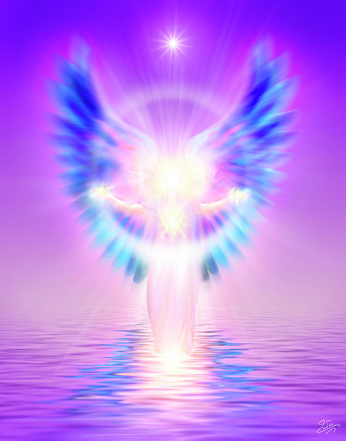 The Angel Of Divine Protection Digital Art by Endre Balogh