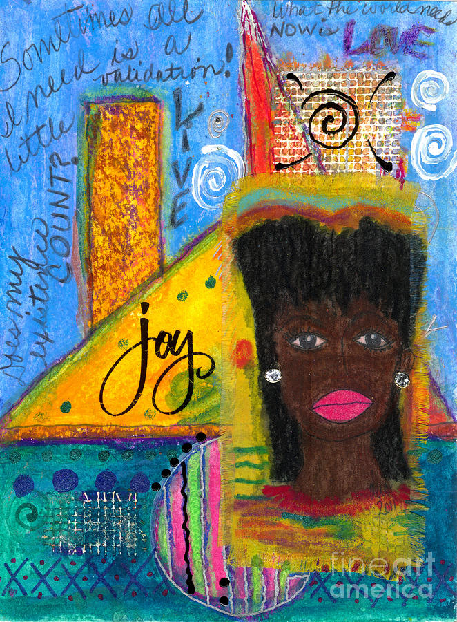 The Angel of Happy Thoughts Mixed Media by Angela L Walker
