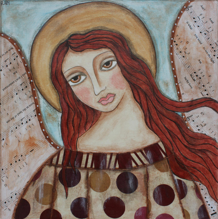 The Angel of Hope Painting by Rain Ririn - Fine Art America