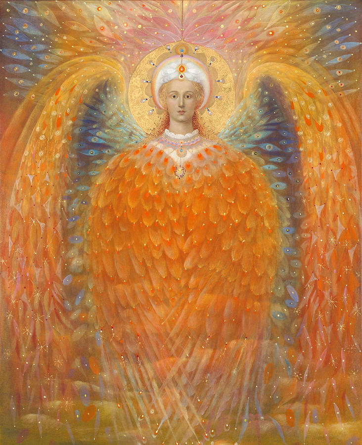 Christmas Painting - The Angel of Justice by Annael Anelia Pavlova
