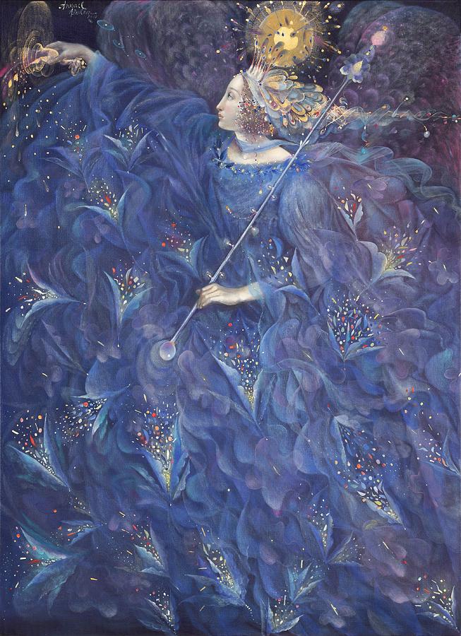 Angel Painting - The Angel of Power by Annael Anelia Pavlova